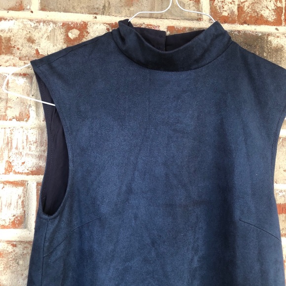 Free People x LENNI Faux Suede Shift Dress XS - Picture 8 of 15